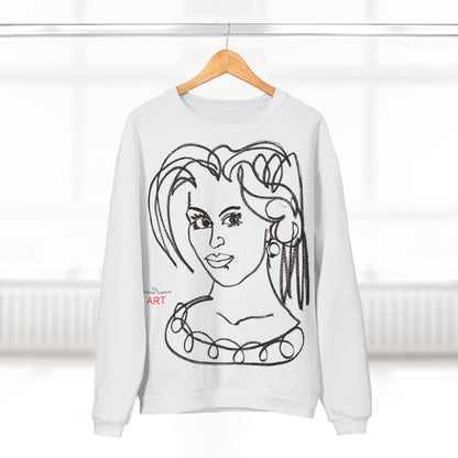 Copy of Unisex Crew Neck Sweatshirt (EU) - Motiv: Front Magda und Rückseite Magda, H 59 cm