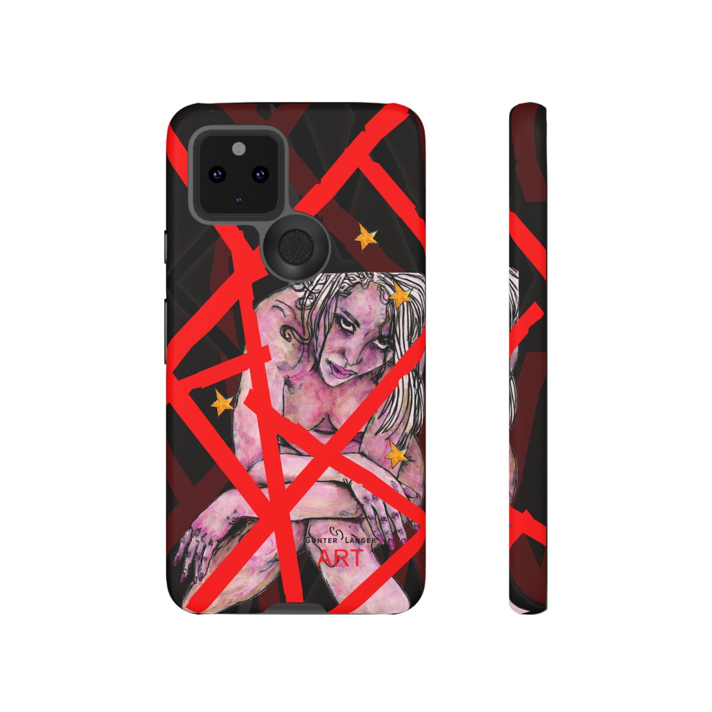 Tough Cases - Google Pixel - Samsung Galaxy - Motiv: Stella, Mikado