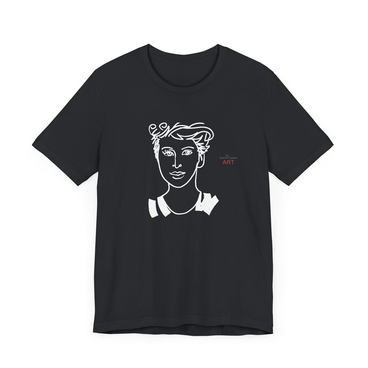 Unisex Jersey Short Sleeve Tee Shirt - Motiv: Front Lars,  H 24,5 cm