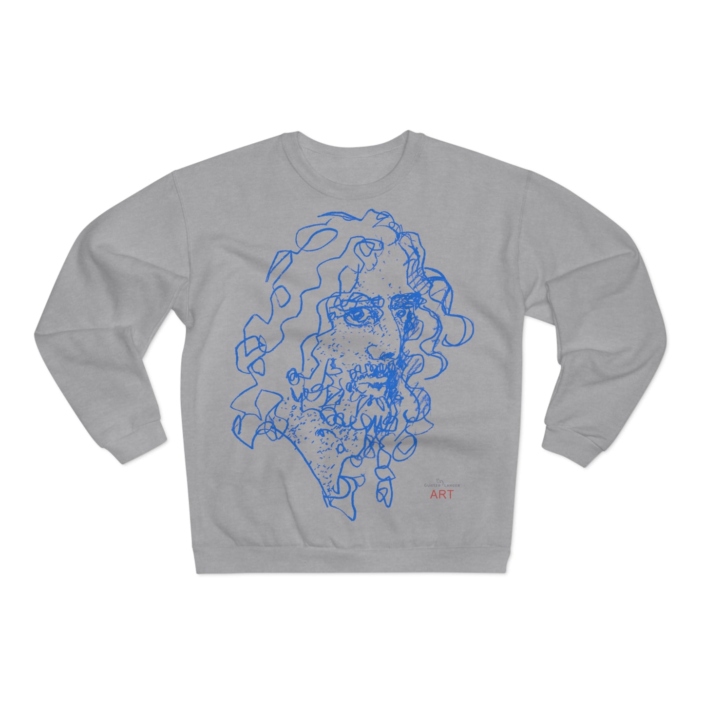Unisex Crew Neck Sweatshirt (EU) - Motiv Montenegro (blau) & Montenegro (rot)