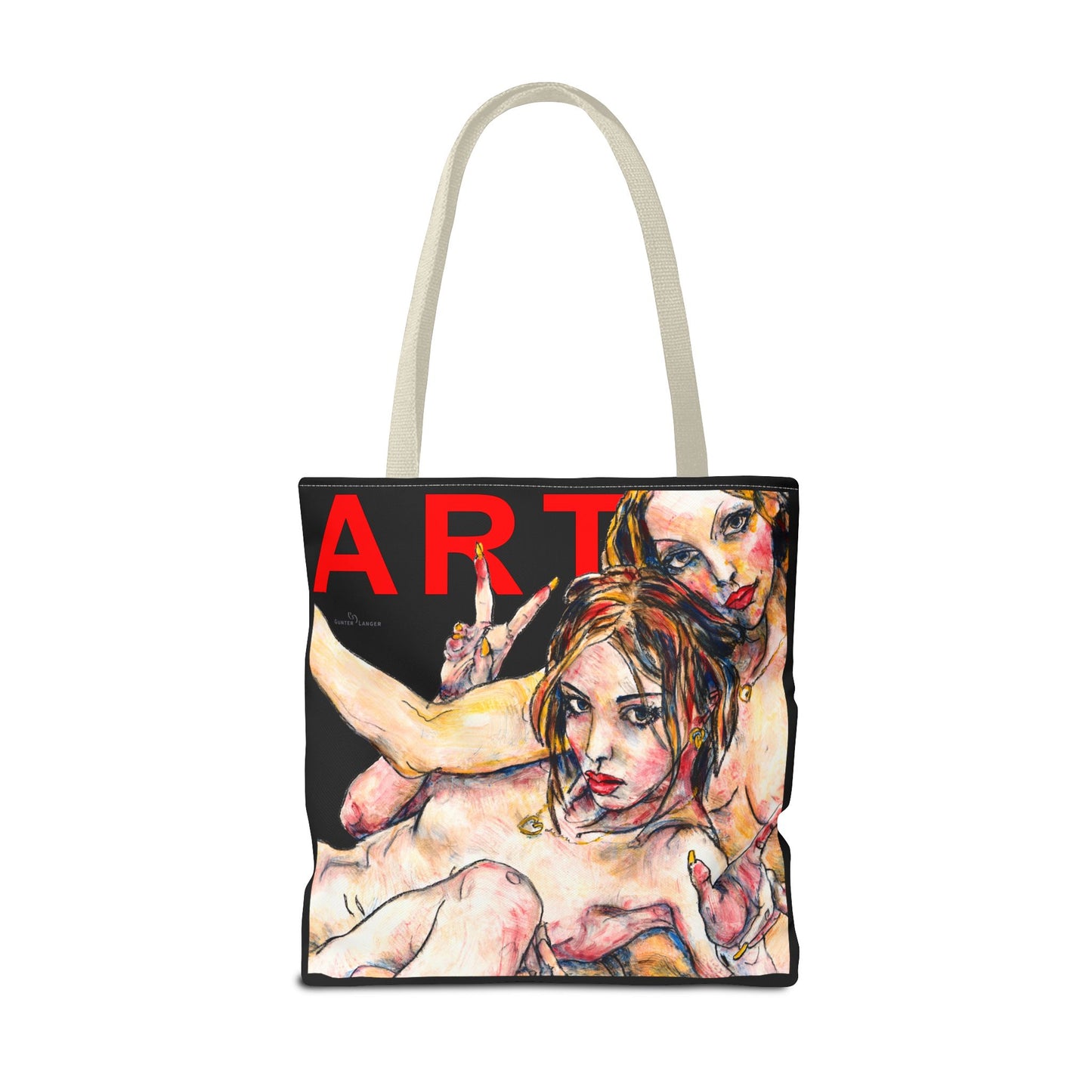 Tote Bag (AOP) - Motiv: Camilla - Leni, Schwarz