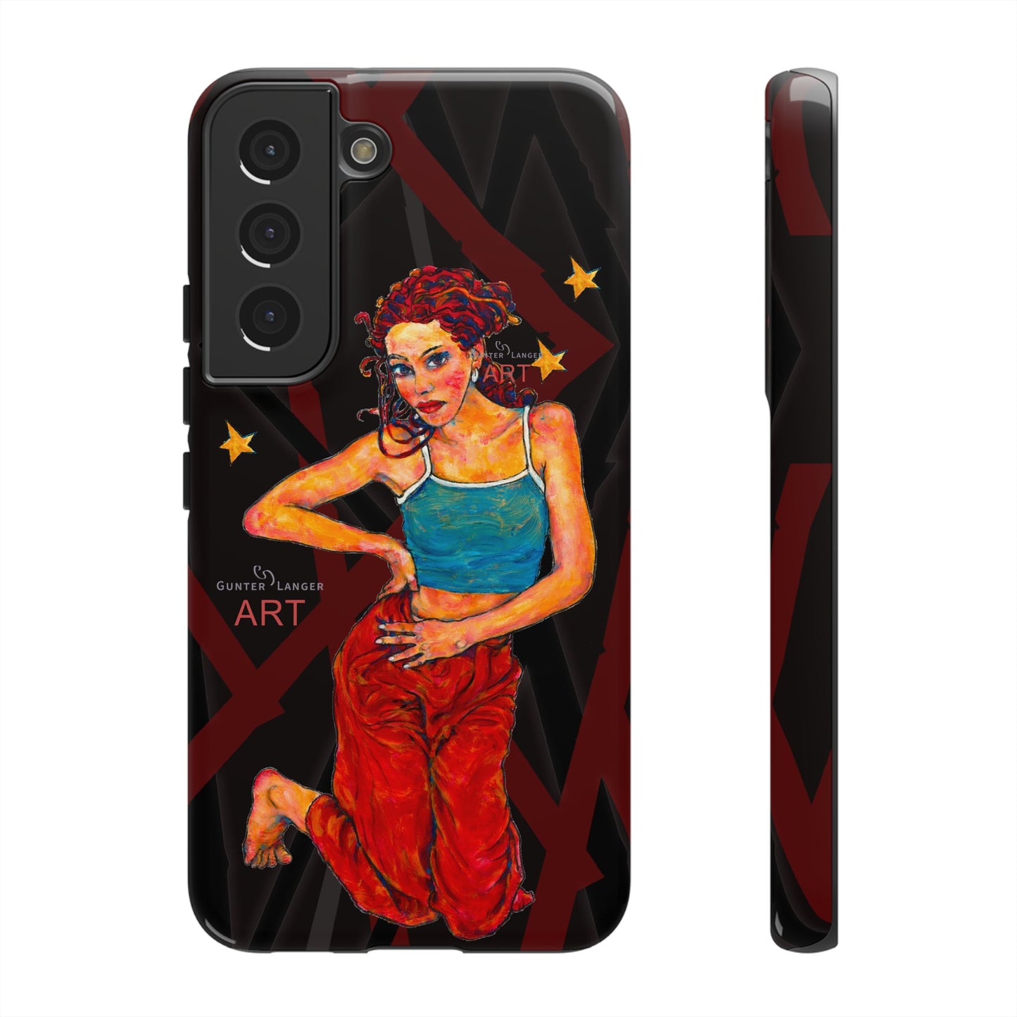 Tough Cases - Google Pixel - Samsung Galaxy - Motiv: Lea, Sternenhimmel, Mikado3