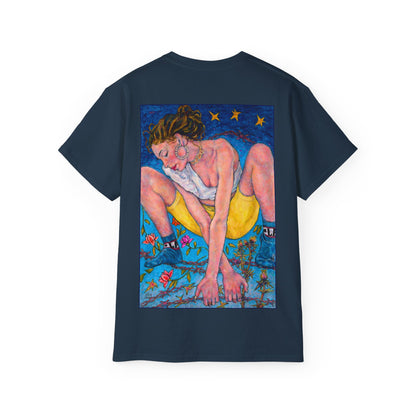 Unisex Ultra Cotton Tee - Motiv: Alva & Alva, Neck Label