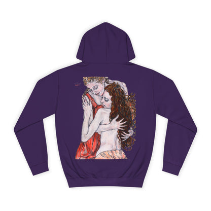 Unisex College Hoodie -  Mutter und Tochter  - Motiv: Rückseite Bei dir