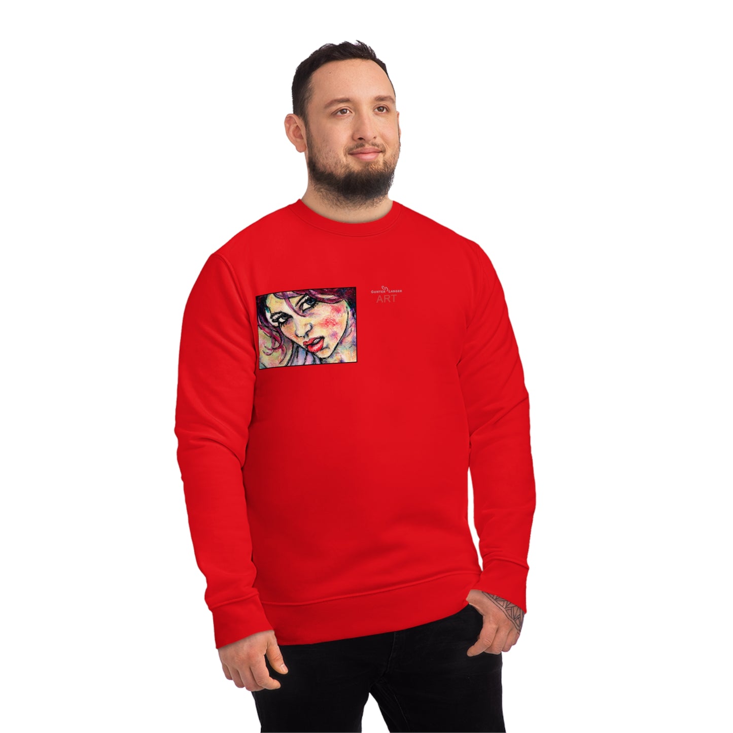 Unisex Changer Sweatshirt - Motiv: Front Nike, H12 cm (klein) & Rückseite Nike, H 43 cm