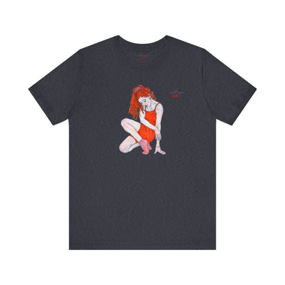 Unisex Jersey Short Sleeve Tee - Motiv: Front Julia, H 25 cm