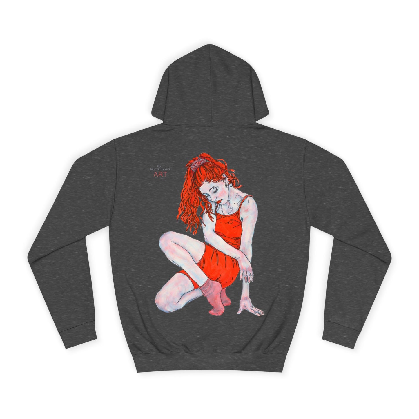 Unisex College Hoodie - Motiv: Rückseite Julia, H 49 cm
