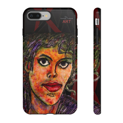 Tough Cases - iPhone - Motiv: MJ, Schwarz
