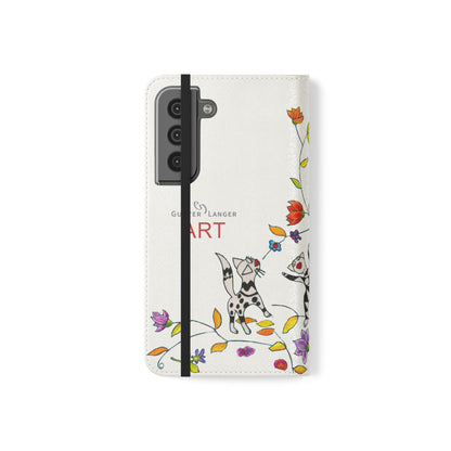 Flip Cases - Motiv: Drei Karierte Katzen auf weiß