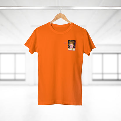 Single Jersey Women's T-shirt - Motiv: Antonietta, Front  H 9 cm & Rückseite H 37 cm