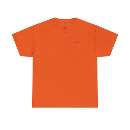 Unisex Heavy Cotton Tee - Motiv: Front Logo & Rückseite Lina, Neck Label