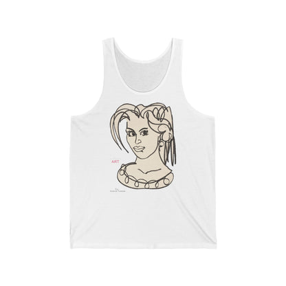 Unisex Jersey Tank- Motiv "Magda" H 32 cm
