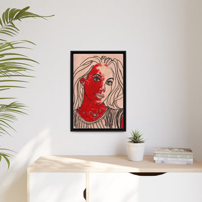 Matte Canvas, Framed (Multi-color) - Motiv: Christina, H 45,72 bis 76,20 cm