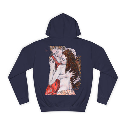 Unisex College Hoodie -  Mutter und Tochter  - Motiv: Rückseite Bei dir