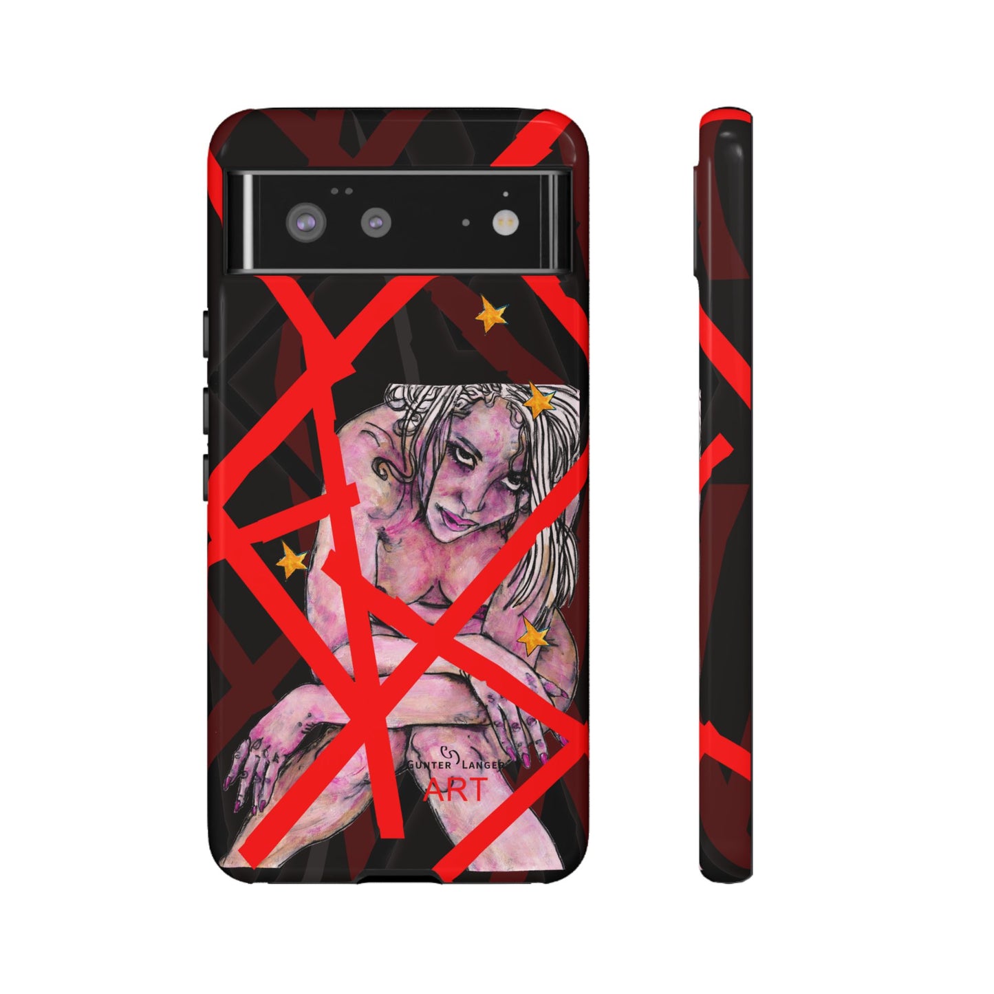 Tough Cases - Google Pixel - Samsung Galaxy - Motiv: Stella, Mikado
