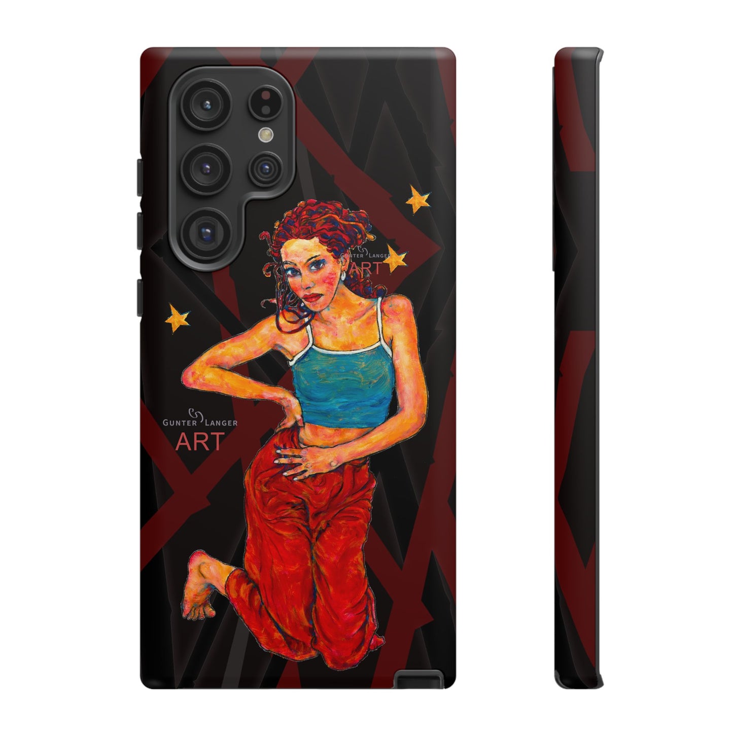 Tough Cases - Google Pixel - Samsung Galaxy - Motiv: Lea, Sternenhimmel, Mikado3