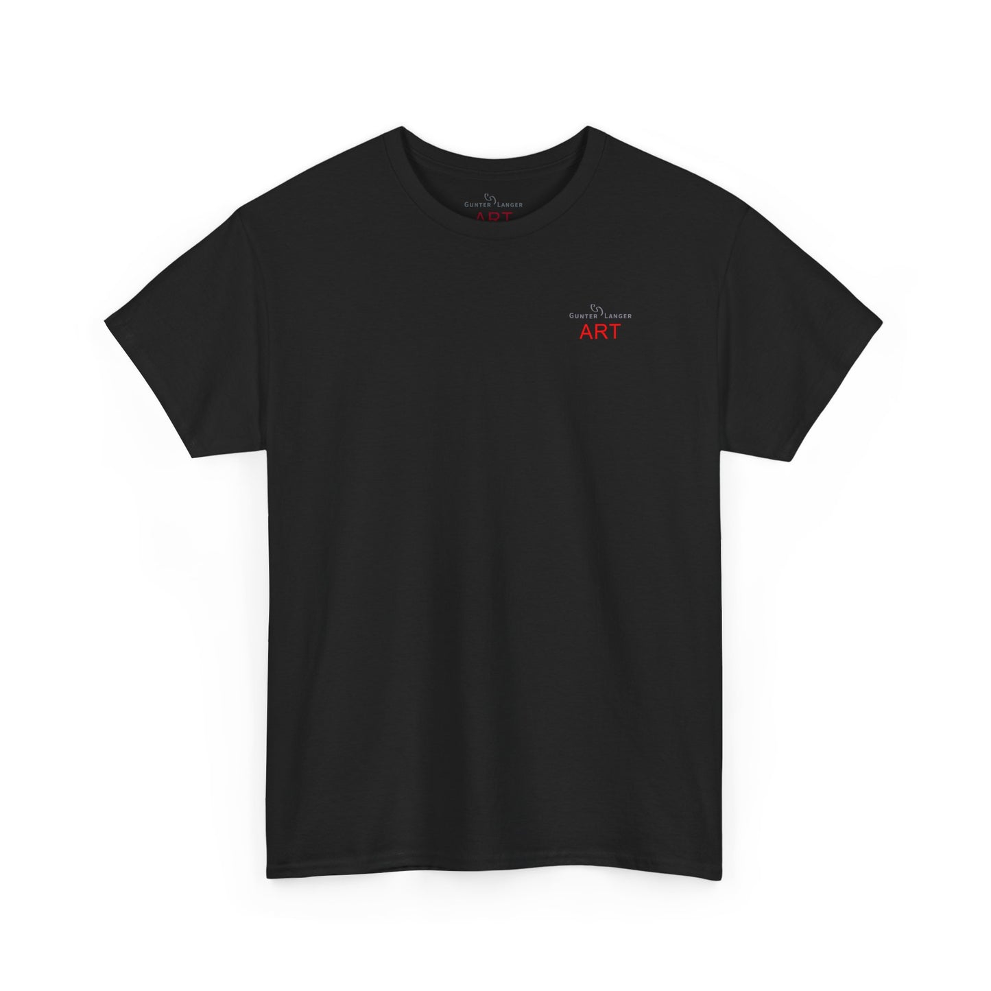 Unisex Heavy Cotton Tee - Motiv: Front Logo & Rückseite Lina, Neck Label