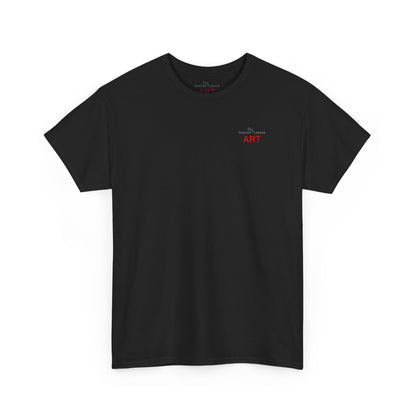 Unisex Heavy Cotton Tee - Motiv: Front Logo & Rückseite Lina, Neck Label