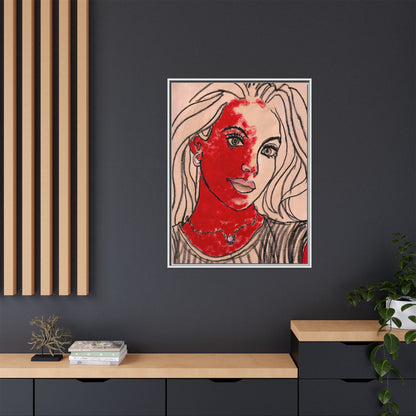 Matte Canvas, Framed (Multi-color) - Motiv: Christina, H 91,4 cm bis 152,4 cm