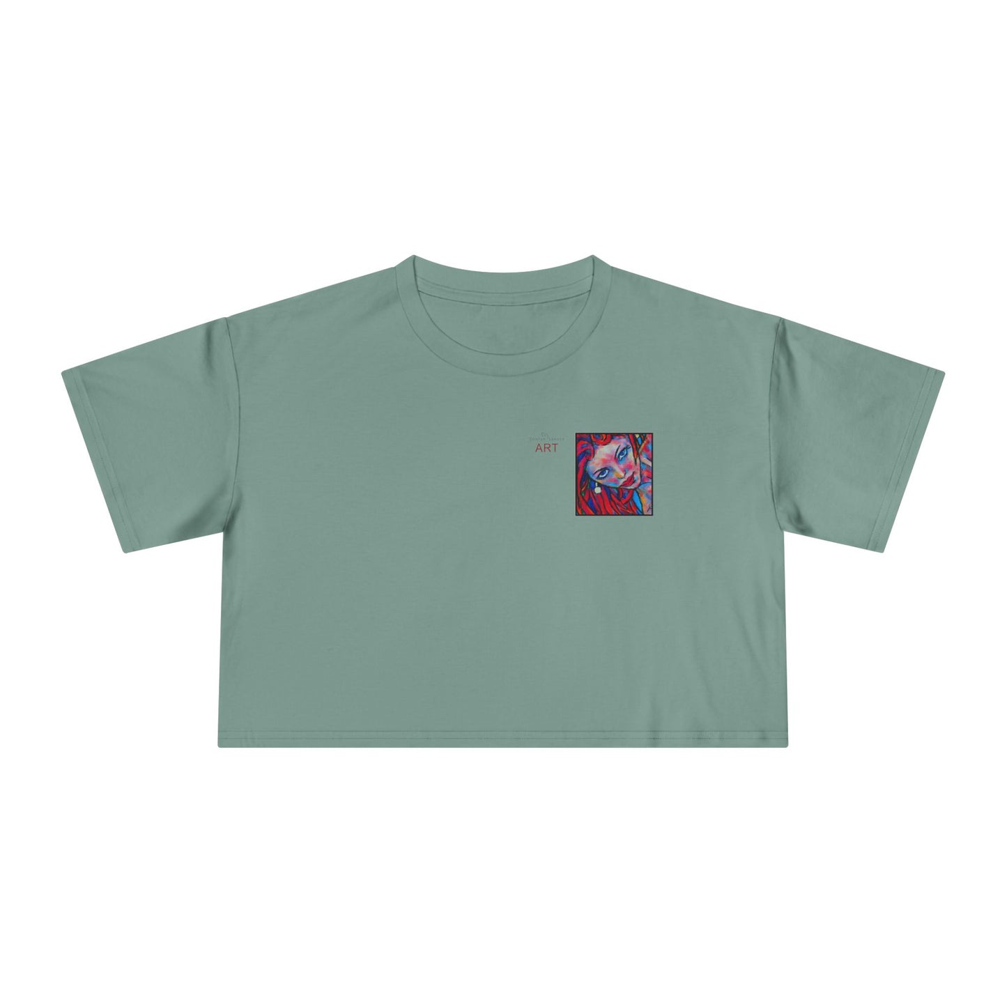 Women's Crop Tee  - Motiv: Valea, H 8 cm