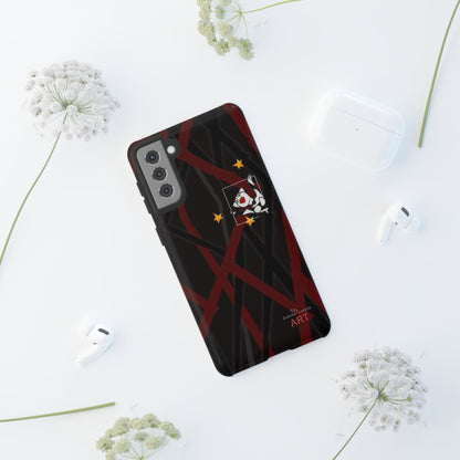 Tough Cases - Google Pixel - Samsung Galaxy - Motiv:  "Miau" klein H 8 cm, Sternenhimmel, Mikado3