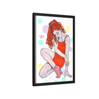 Matte Canvas, Framed (Multi-color) - Motiv:  Julia, Farbkreise, Format klein H 30,5 bis 76,2 cm