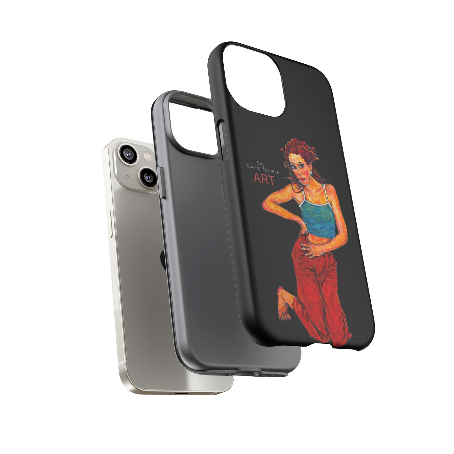 Tough Cases - iPhone - Motiv: Lea, Schwarz