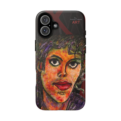 Tough Cases - iPhone - Motiv: MJ, Schwarz