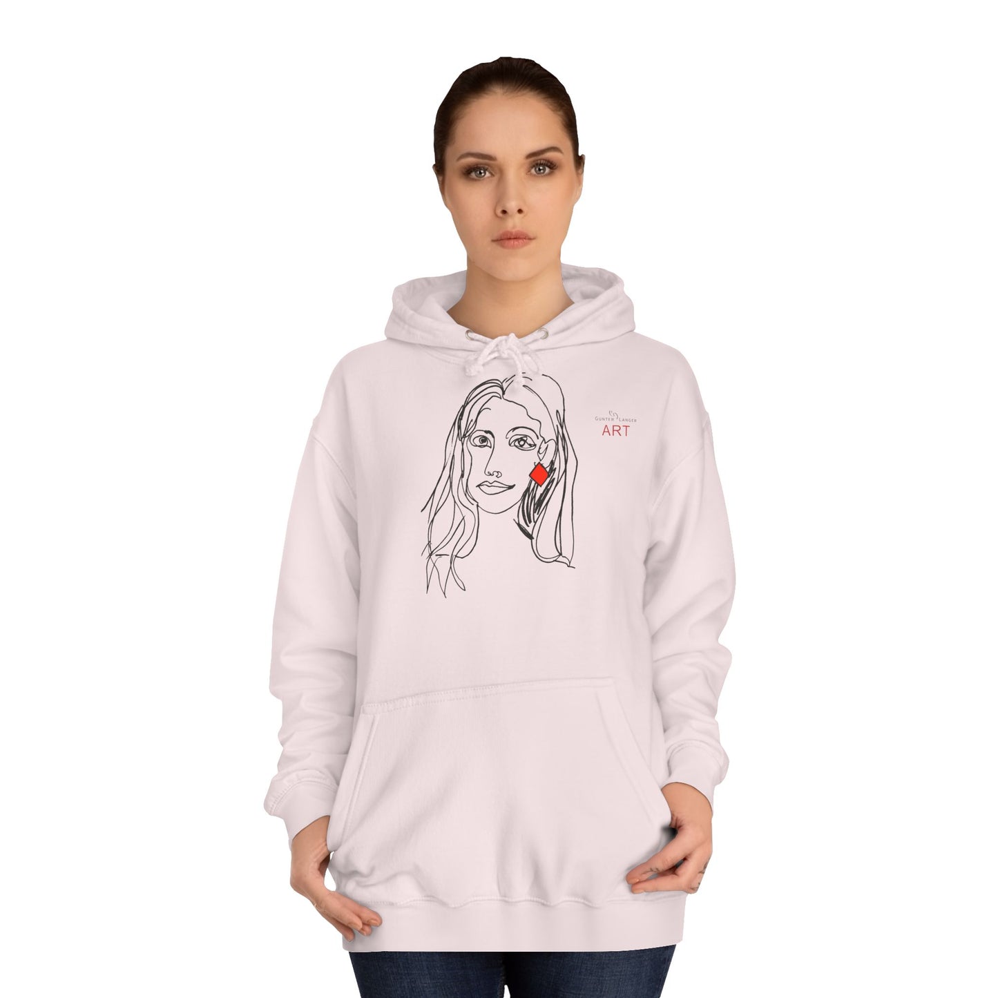 Unisex College Hoodie - Motiv: Front Dagmar & Rückseite Dagmar