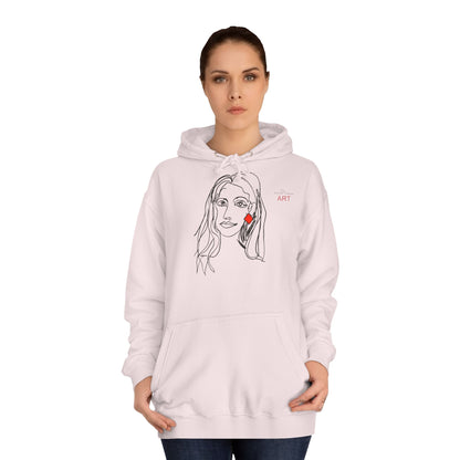 Unisex College Hoodie - Motiv: Front Dagmar & Rückseite Dagmar