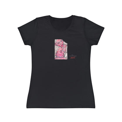 Women's Iconic T-Shirt - Motiv: Zuflucht (klein) & Zuflucht (groß)