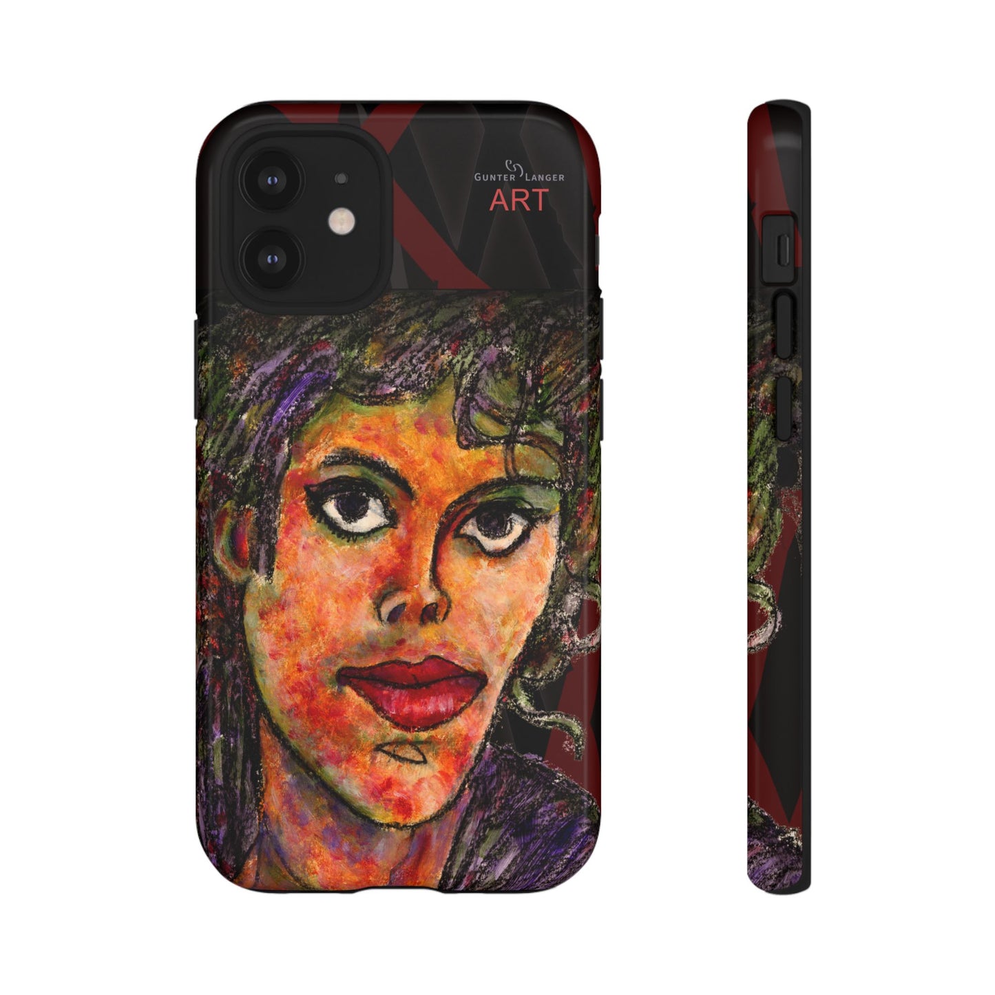 Tough Cases - iPhone - Motiv: MJ, Schwarz