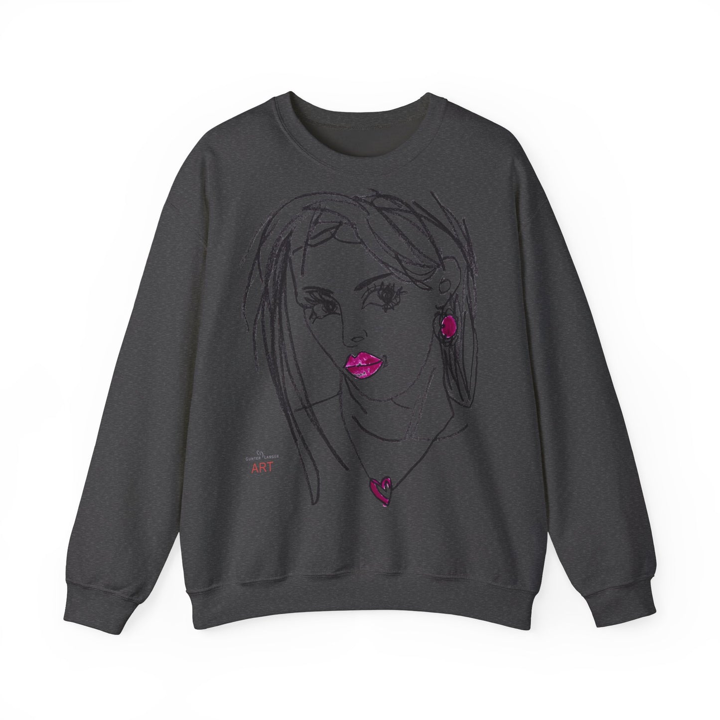 Unisex Heavy Blend™ Crewneck Sweatshirt - Motiv Front Raja