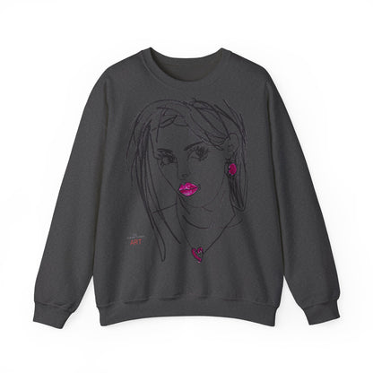 Unisex Heavy Blend™ Crewneck Sweatshirt - Motiv Front Raja