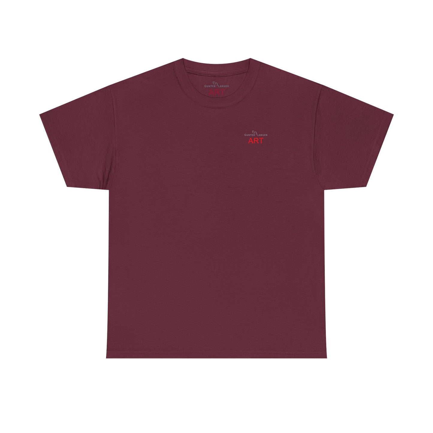 Unisex Heavy Cotton Tee - Motiv: Front Logo & Rückseite Lina, Neck Label