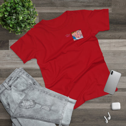 Single Jersey Women's T-shirt- dunkel - Motiv: Alva, Ausschnitt, H 6,5 cm