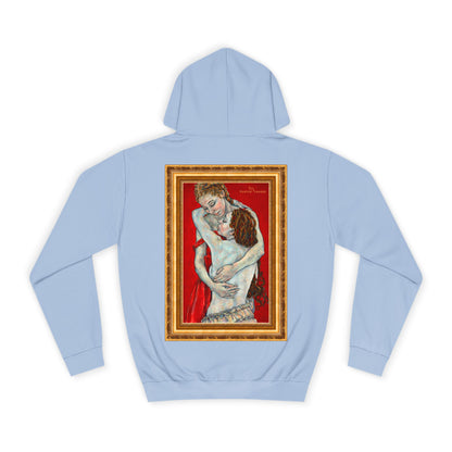 Unisex College Hoodie - Motiv: Front Logo & Rückseite Nähe, (gerahmt, H 48,5 cm)