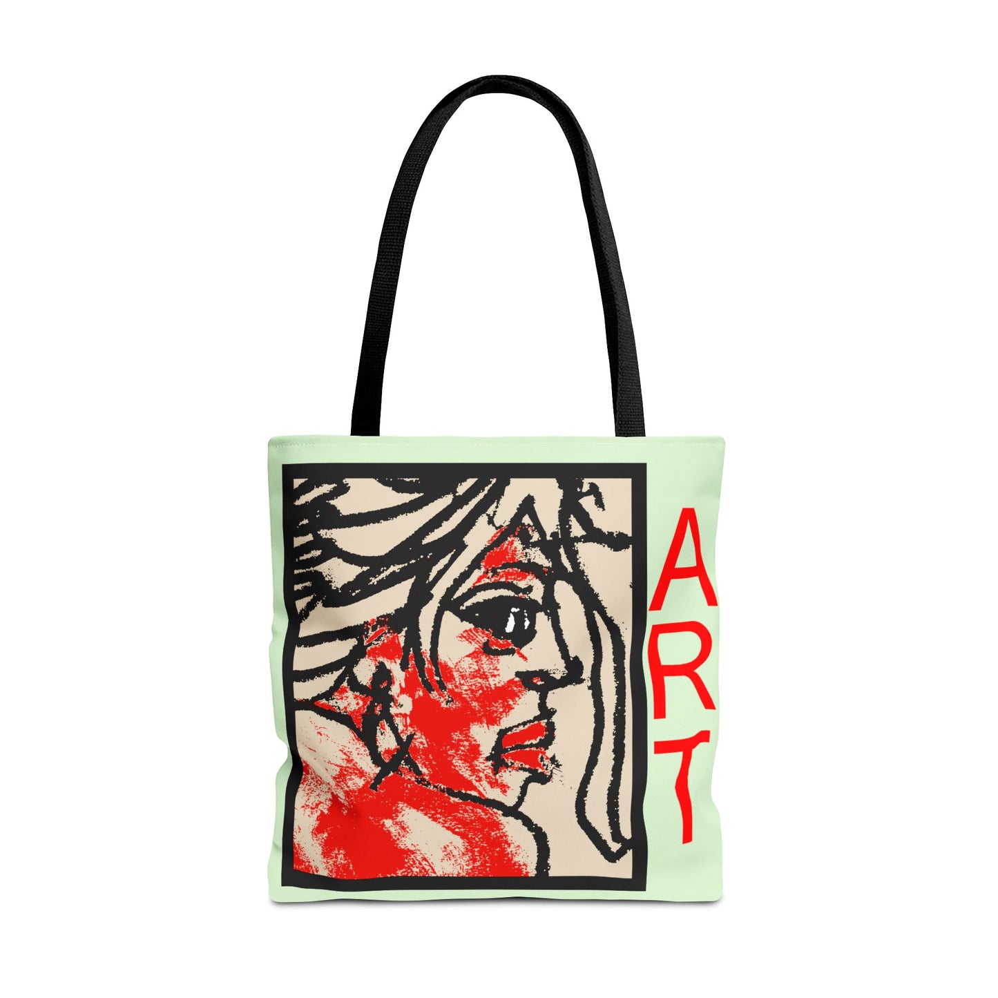 Tote Bag (AOP) - Motiv:  Front Ria & Rückseite Ria Grün