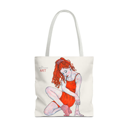 Tote Bag (AOP) - Motiv: Front Julia & Rückseite Julia 41,44cm Beige