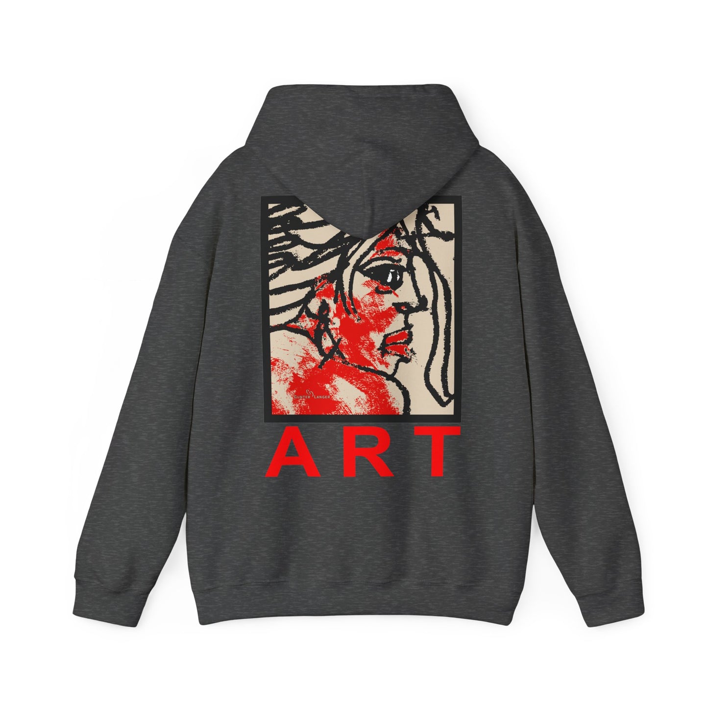 Unisex Heavy Blend™ Hooded Sweatshirt - Motiv: Rückseite "Ria", H43 cm