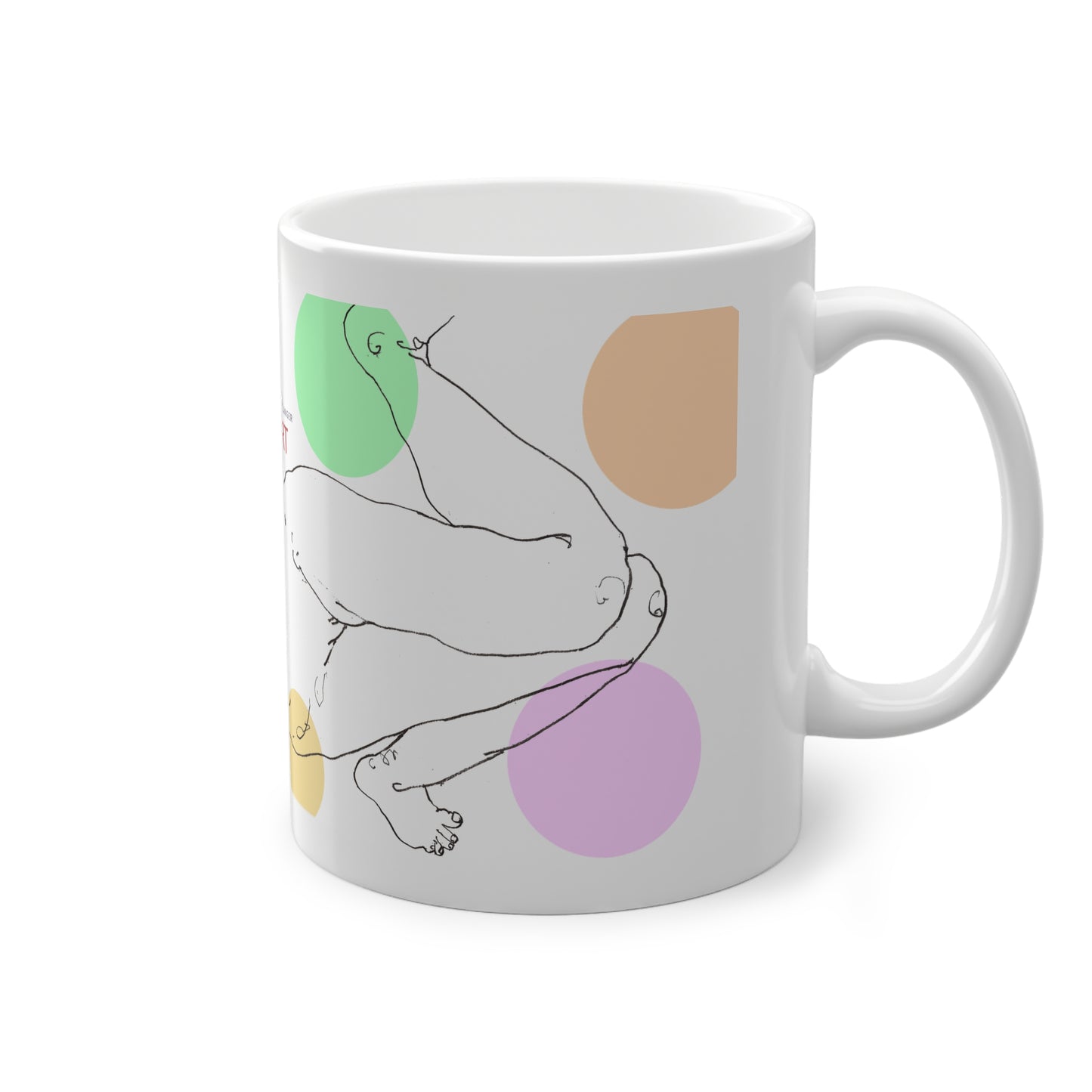 Standard Mug, 11oz - Motiv: Leonie, Farbkreise