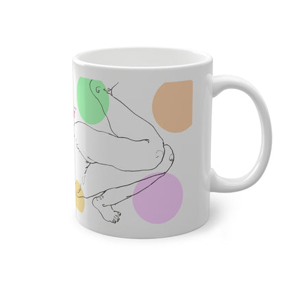Standard Mug, 11oz - Motiv: Leonie, Farbkreise