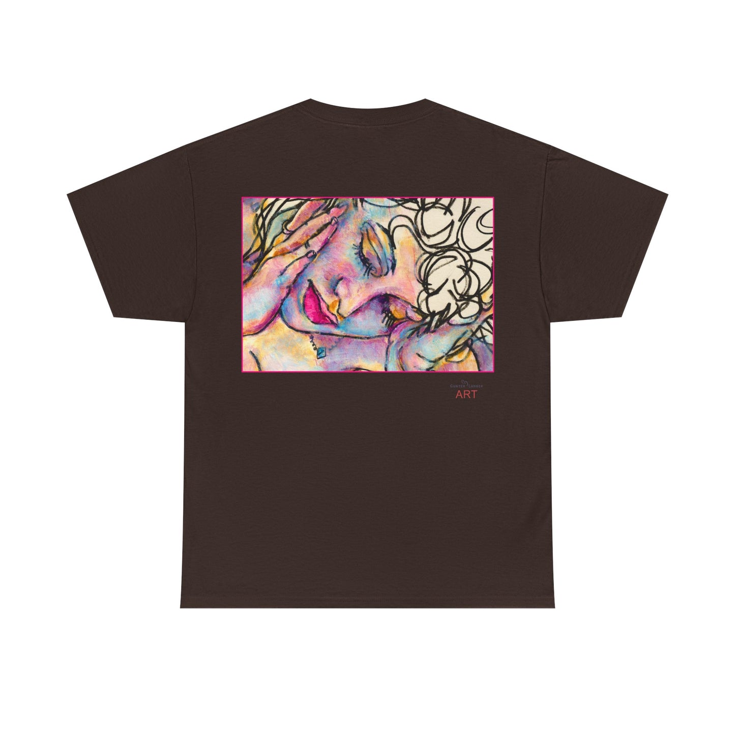 Unisex Heavy Cotton Tee - Motiv:  Motiv: Front Mara, H 9 cm & Rückseite Mara, H 27 cm