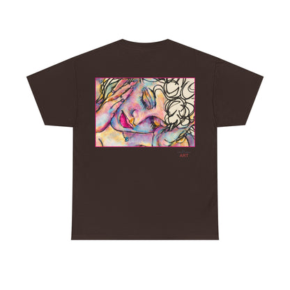 Unisex Heavy Cotton Tee - Motiv:  Motiv: Front Mara, H 9 cm & Rückseite Mara, H 27 cm