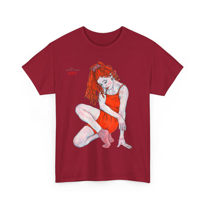 Unisex Heavy Cotton Tee - Motiv: Front Julia, H 41 cm