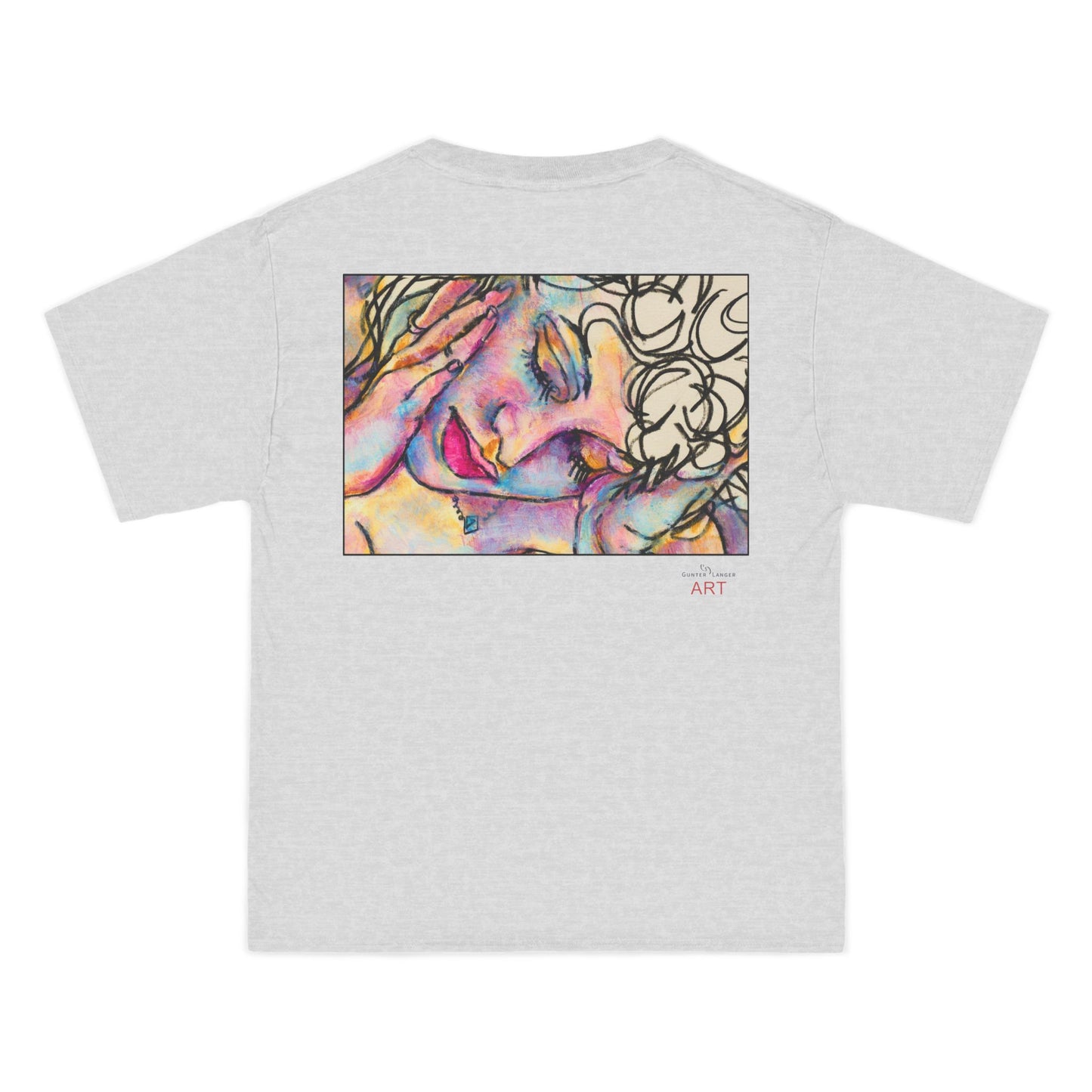 Beefy-T®  Short-Sleeve T-Shirt - Motiv: Front Mara, H 20 cm & Rückseite Mara, H 26 cm