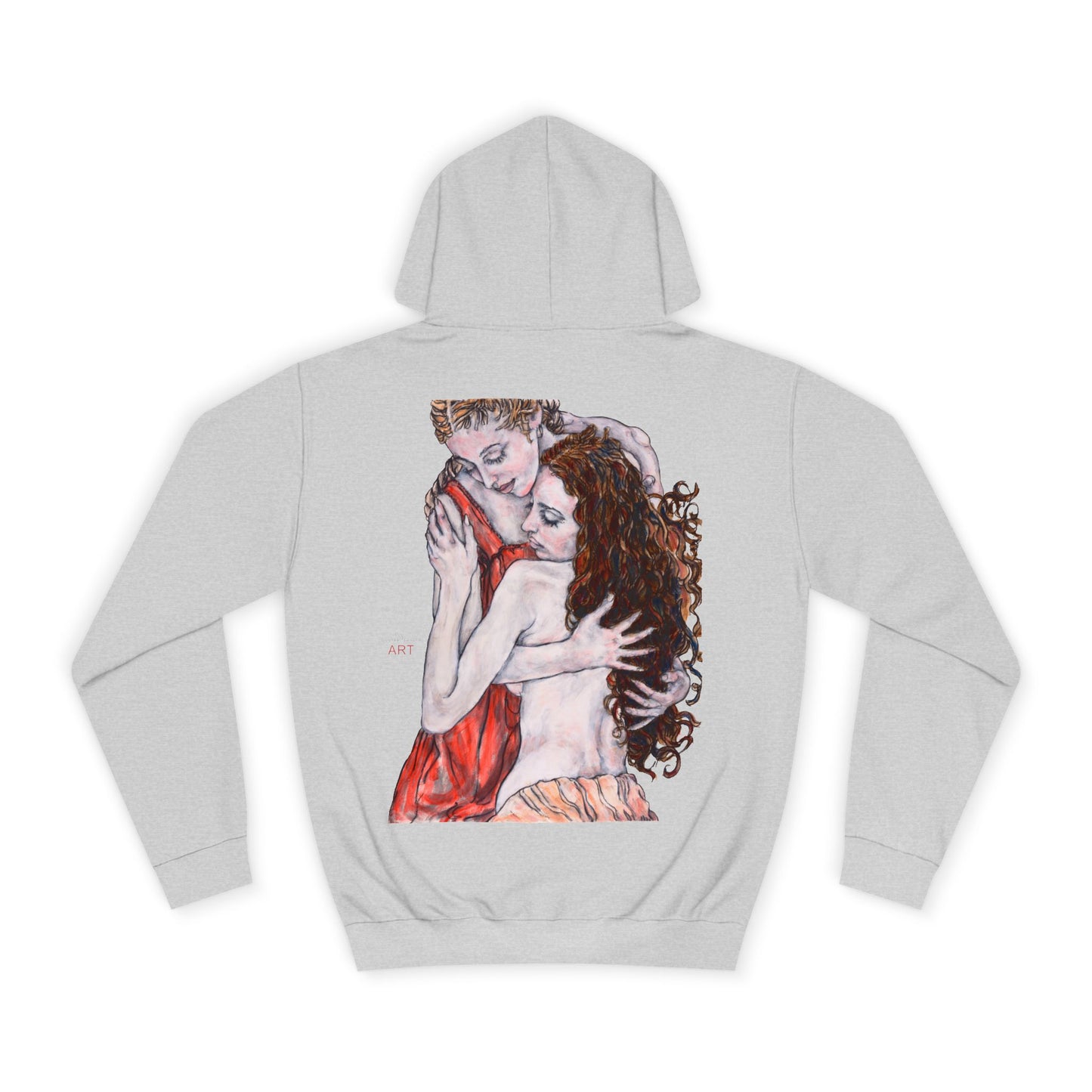 Unisex College Hoodie - Motiv: Front Bei dir & Rückseite Bei dir