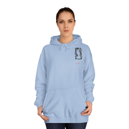 Unisex College Hoodie -  Motiv: Front Esther (klein) & Rückseite Esther