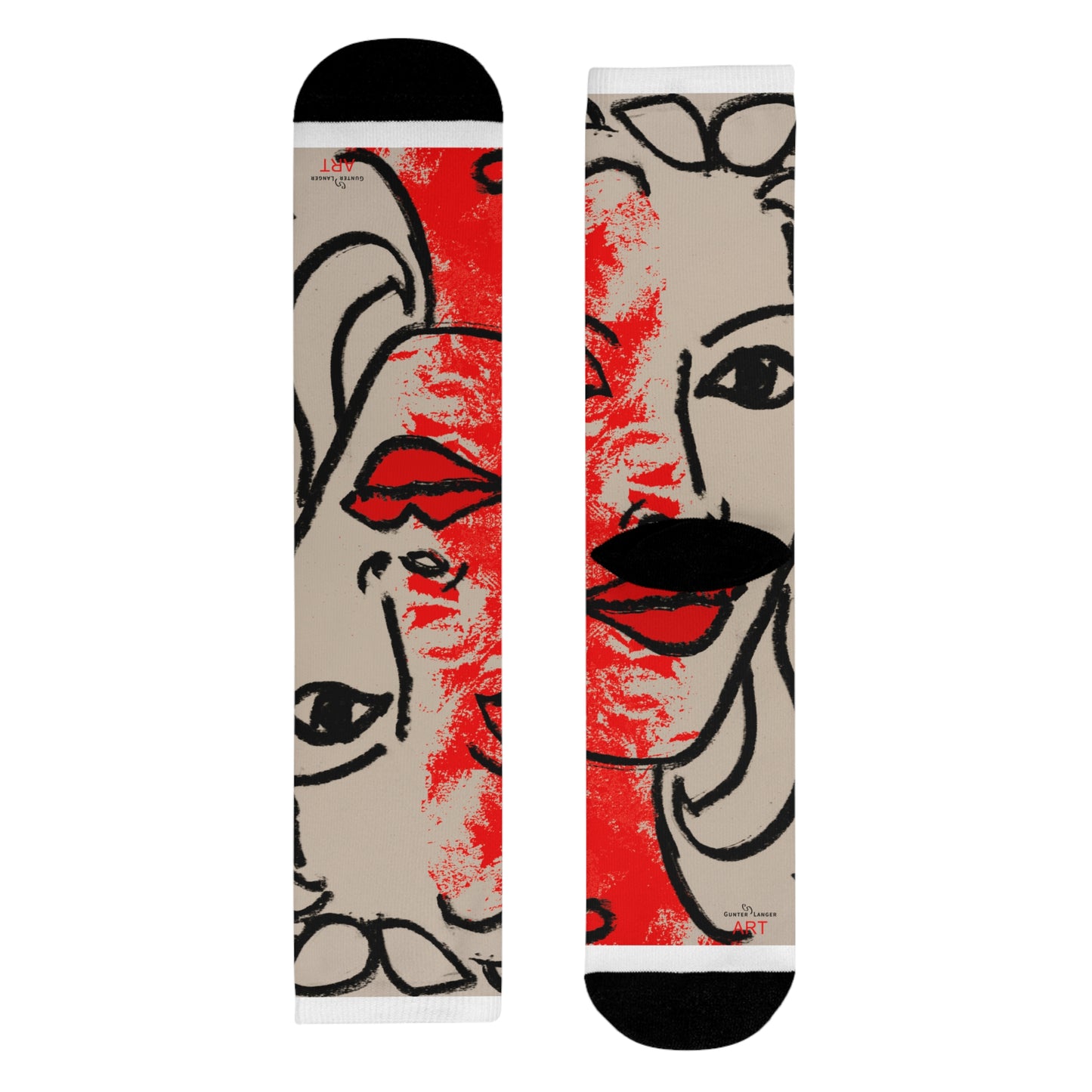 Sublimation Crew Socks (EU) - Motiv: Louisa M