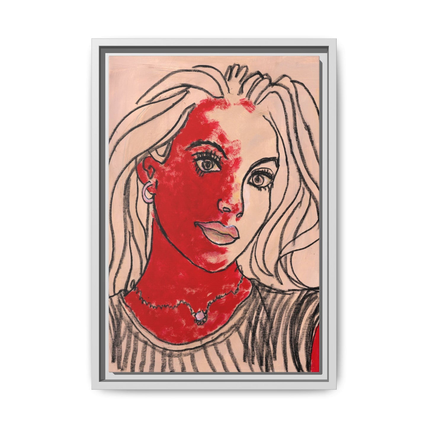 Matte Canvas, Framed (Multi-color) - Motiv: Christina, H 45,72 bis 76,20 cm